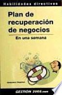 Plan de recuperación de negocios