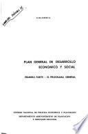 Plan general de desarrollo económico y social: El programa general
