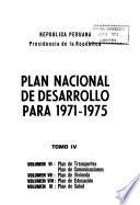 Plan nacional de desarrollo para 1971-1975: Plan de industrias. v. 5. Plan de electricidad, plan de hidrocarburos, plan de minería. 1 v