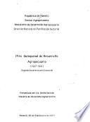 Plan quinquenal de desarrollo agropecuario, 1987-1991