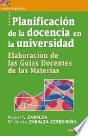Planificación de la docencia en la universidad