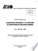 Planificacion Estrategica y su Aplicacion en Instituciones de Educacion Superior