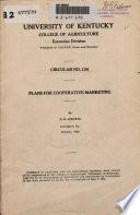 Plans for Cooperative Marketing