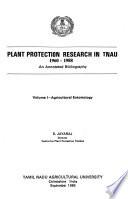 Plant Protection Research in TNAU, 1960-1988: Agricultural entomology
