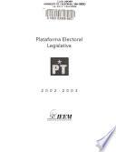 Plataforma electoral legislativa, 2002-2003: PT