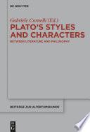 Plato’s Styles and Characters