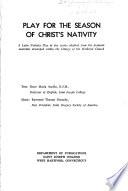 Play for the Season of Christ's Nativity