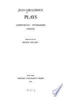 Plays: Amphitryon, Intermezzo and Ondine