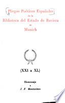 Pliegos poéticos españoles de la Biblioteca del Estado de Baviera de Munich