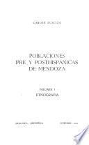 Poblaciones pre y posthispanicas de Mendoza: Etnografiá