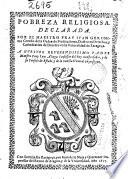 Pobreza religiosa