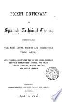 Pocket dictionary of Spanish technical terms