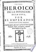 Poema Heroico de la invención de la Cruz por el Emperador Constantino Magno...