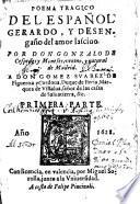 Poema Tragico Del Español Gerardo, Y Desengaño del amor lasciuo