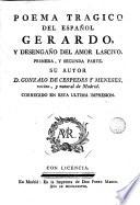 Poema trágico del español Gerardo y desengaño del amor lascivo