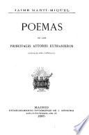 Poemas de los principales autores extranjeros