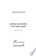 Poemas encontrados en el siglo pasado