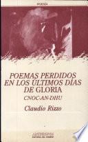 Poemas perdidos en los últimos días de Gloria