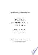 Poemes de Meixul·lam de Piera