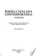 Poesa Catalana Contempornea/ Contemporary Catalan Poetry