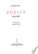 Poesía, 1915-1956