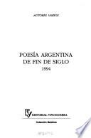 Poesía argentina de fin de siglo, 1994