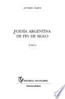 Poesía argentina de fin de siglo