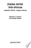 Poesía entre dos épocas