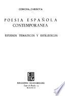 Poesía española contemporánea