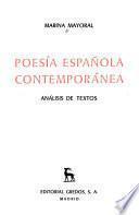 Poesía española contemporánea