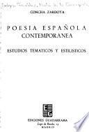 Poesía española contemporánea