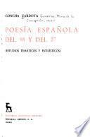 Poesía española del 98 y del 27