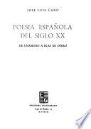 Poesía española del siglo xx