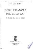 Poesía española del siglo xx