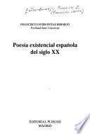 Poesía existencial española del siglo XX
