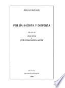 Poesía inédita y dispersa