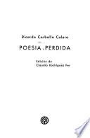 Poesía perdida