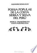 Poesía popular de la costa, sierra y selva del Perú