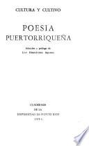 Poesía puertorriqueña, selección y prólogo de Luis Hernández Aquino