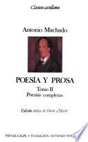 Poesía y prosa: Poesías completas