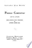 Poesías completas, 1876-1928