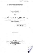 Poesías de D. V. Balaguer, edició completada ab totas las composicions fins avuy ineditas. (Version catalana.).