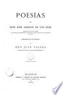 Poesías de Don José Amador de los Ríos