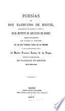 Poesías de Don Raimundo de Miguel ...