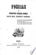 Poesias de P. Pereira Gamba, ensayos liricos, descriptivos i dramaticos