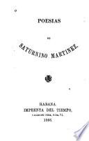 Poesías de Saturnio Martinez