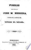Poesías del ciudadano José María Heredia