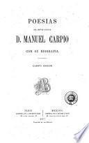 Poesias del señor doctor D. Manuel Carpio