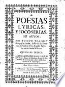Poesias lyricas y joco-serias