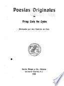 Poesías originales de fray Luis de León, revisadas por Don Federico de Onís